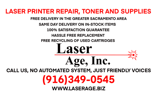 Free delivery in the greater Sacramento area!