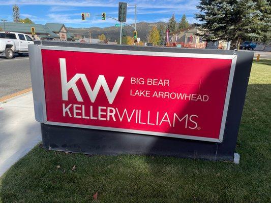 Keller Williams Big Bear Market Center Sign