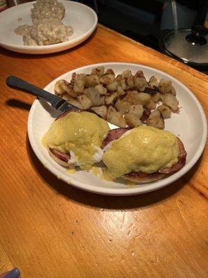 Our eggs benedict