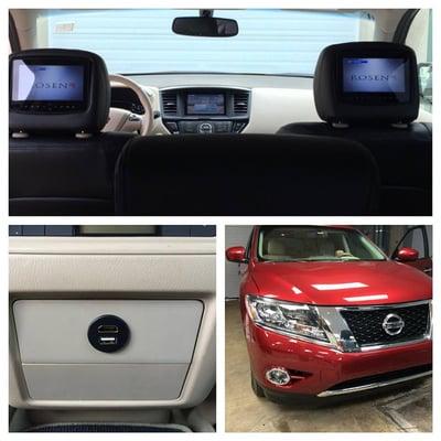 New to the market Rosens dual DVD and 7" screen OEM factory headrest solution! Has HDMI and USB input for mirroring just about anything!