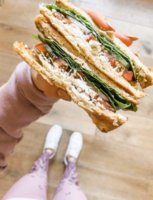 No carb veggie sandwich