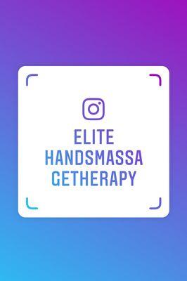 Follow Elite Hands Massage Therapy on Instagram for all new updates and specials