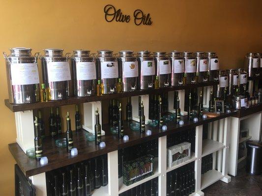 Nice selection of Olive Oils.