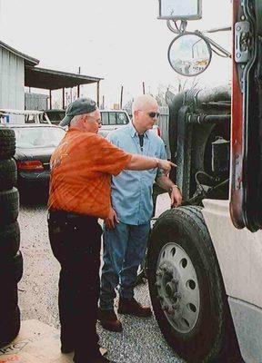 Dan Linebaugh working in the field to get details on a case