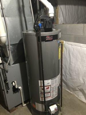 New Ruud Hot Water Tank Installation