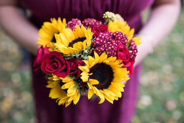 Bridesmaids' bouquets