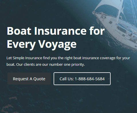 Let Simple Insurance find you the right boat / personal watercraft insurance for your boat.