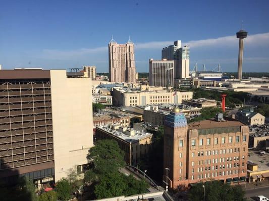 The view from the 16th floor of the Nix