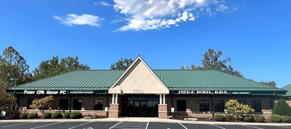 Front view of our office building