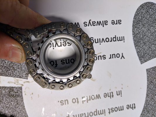 Rarefab recognized a manufactured defect in oil pump sprocket that any other shop would have probably tried to install