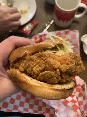 Fried chicken sandwich