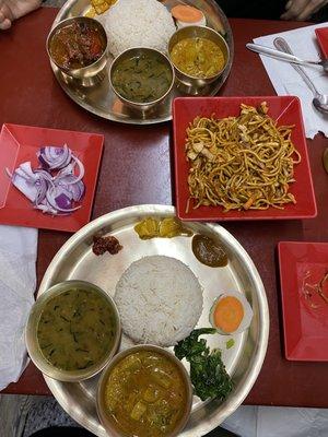 Veg Thali Fish Thali Veg chowmein