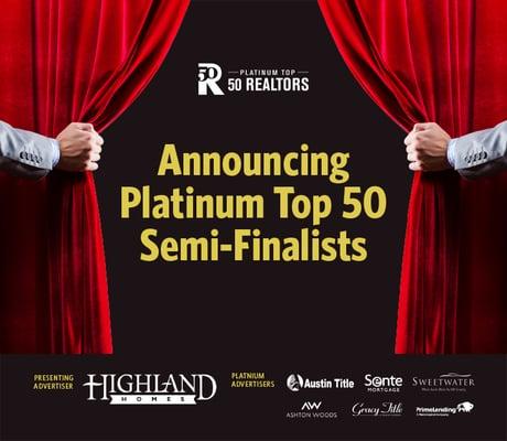 Oldham Group is a Platinum Top 50 Realtor Semi-Finalist for 2015