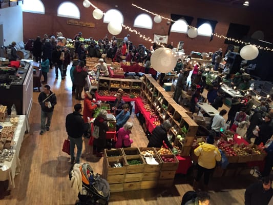 The main vendor area from the balcony section