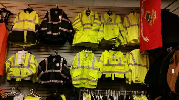 High Visibility Clothing for safety on the job.