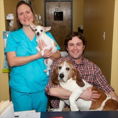 Dr. Russell Cain and his wife Jenny of Deer Creek Animal Hospital