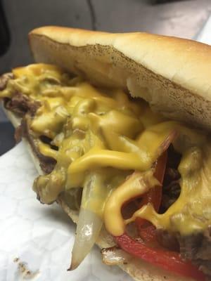 Vinny's Philly cheesesteak, if you ever ate one please put a review on Yelp!