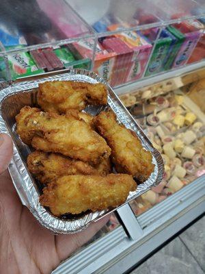 Alitas de pollo frita