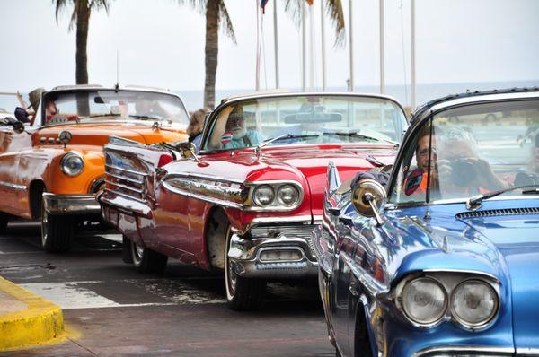 Havana, riding Classic cars