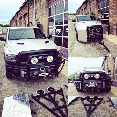 We can build just about anything here at thePAD!  We built this custom bumper set to also receive this custom pull bar we also built.