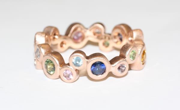 Bubble Ring in Pink Gold