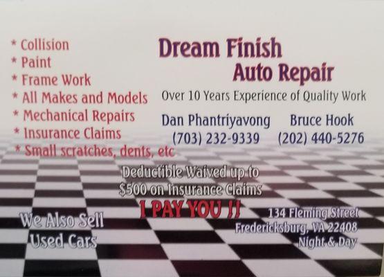 Dream Finish Auto Body Repair