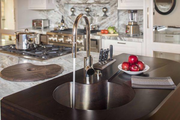 Waterproof wood countertops