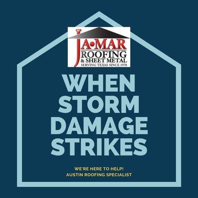 Storm Damage? We can help. Call us now!