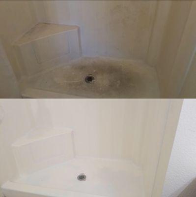 Deep cleaning shower