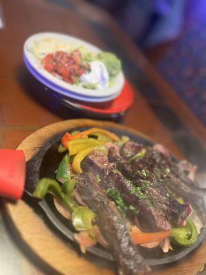 Steak fajitas