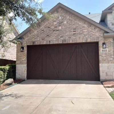 Owners wanted a new garage door. They got one!