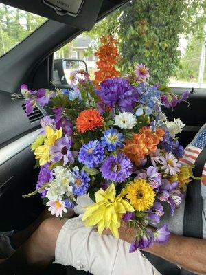 Flowers for My Best Friends Graveside