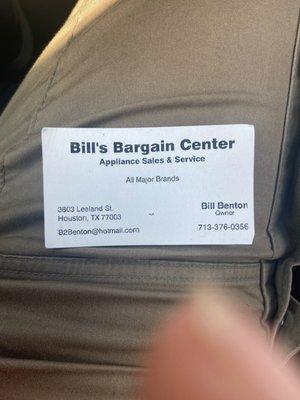 Bargain Bill's Appliances