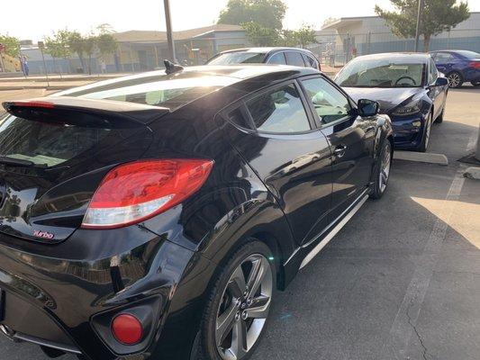 My 2013 Veloster looks new again! I can see the sparkles in the paint again . Thank you Dr. Ceramic