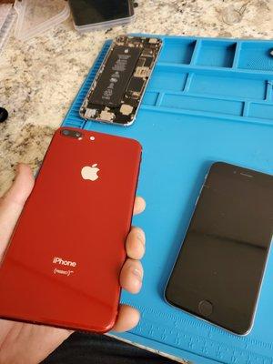 Iphone 8 back glass replacement complete