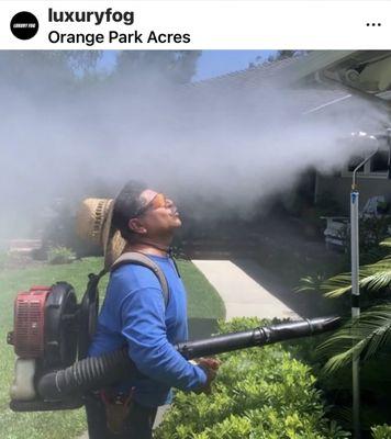 Nozzle Array - Cooling off this wonderful hard working man!!