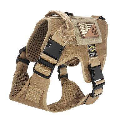 Tactical Dog Harness, size medium, color coyote brown