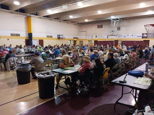 A typical Thursday evening.  We have been playing Bingo at St. Joseph East York for 38 years.