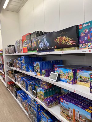 Lego at Kohls. Tons, my kids love them and earn kohls cash!