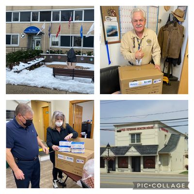 Face-masks delivered to local Veterans Agencies!