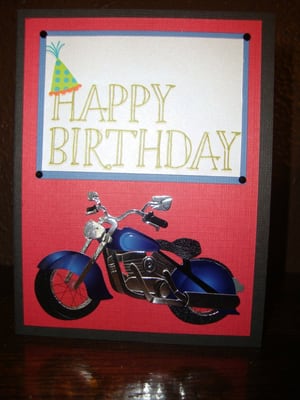 Harley Happy Birthday Card