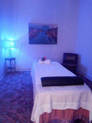 Clean and Relaxing Atmosphere with calming music in all Massage rooms.