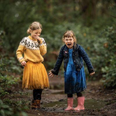 Puddle jumping photo