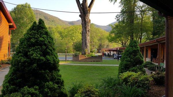 The view is the Blue Ridge Parkway