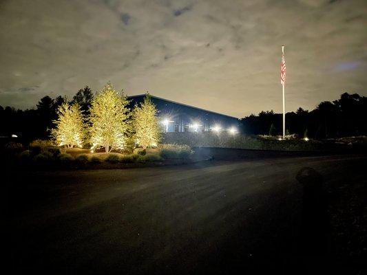 Industrial Park at dusk.