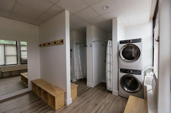 Men's Locker room complete with two showers.