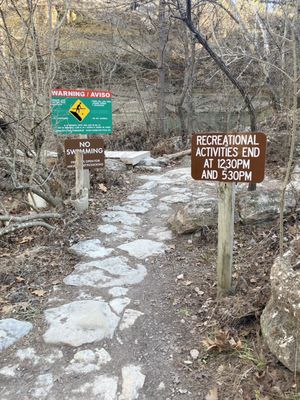 Starting the hike