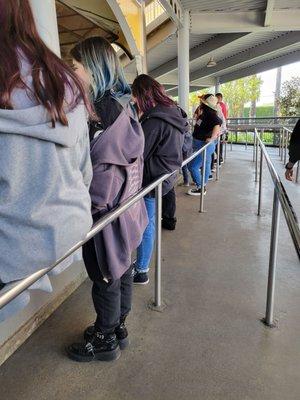 The longest line we've ever encountered at this attraction - 3/17/23