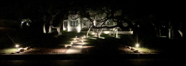 Exterior lighting job.