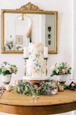 Cake table. Photo by Hailey Madison Photography